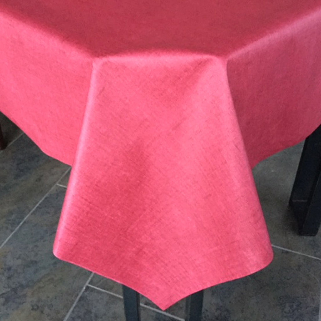 Raspberry 155cm Wipe Clean Acrylic Tablecloth